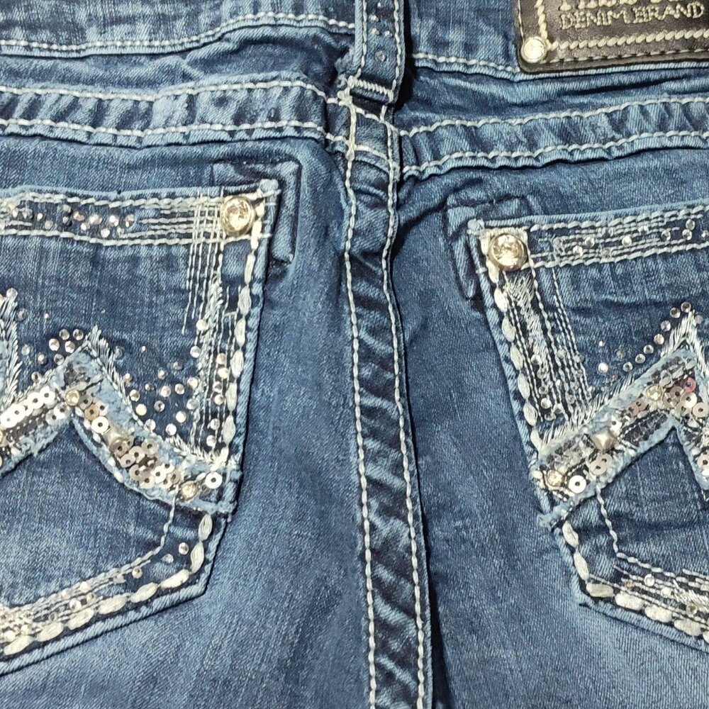Vintage Miss Me Boot Cut Embellished Back Pockets Preowned Size 27